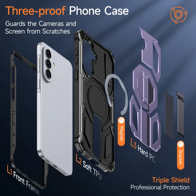 Coque Samsung Galaxy A27 Magnétique Béquille Cachée