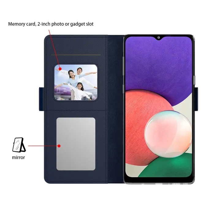 Housse Samsung Galaxy A27 Premium Porte Cartes avec Miroir