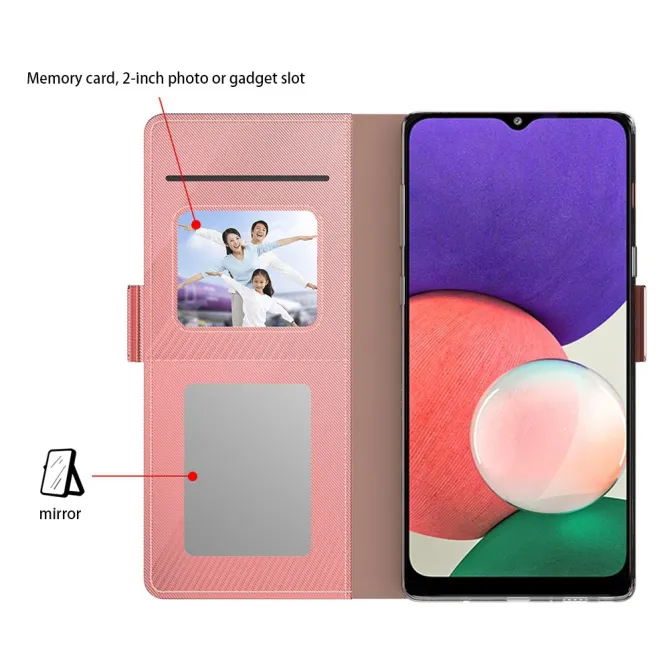 Housse Samsung Galaxy A27 Premium Porte Cartes avec Miroir