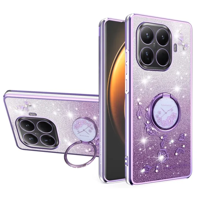 Coque Xiaomi 17T Pro Anneau Roses Strass