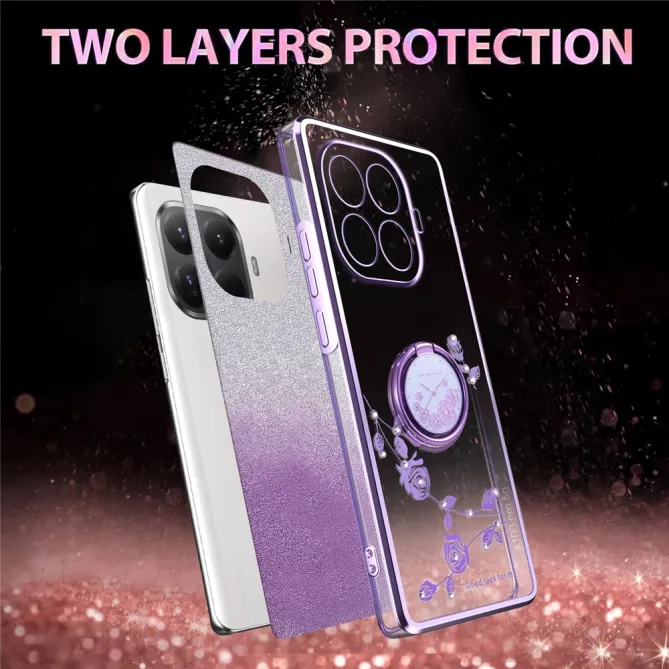 Coque Xiaomi 17T Pro Anneau Roses Strass