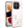 Coque Xiaomi 17T Pro Roses Strass Contour Métallisé