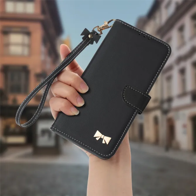 Housse Xiaomi 17T Pro Noeud Doré avec Bandoulière