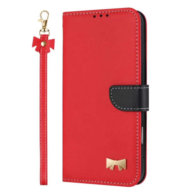 Housse Xiaomi 17T Pro Noeud Doré avec Bandoulière