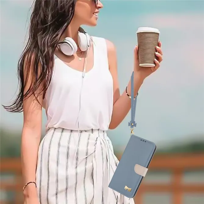 Housse Xiaomi 17T Pro Noeud Doré avec Bandoulière