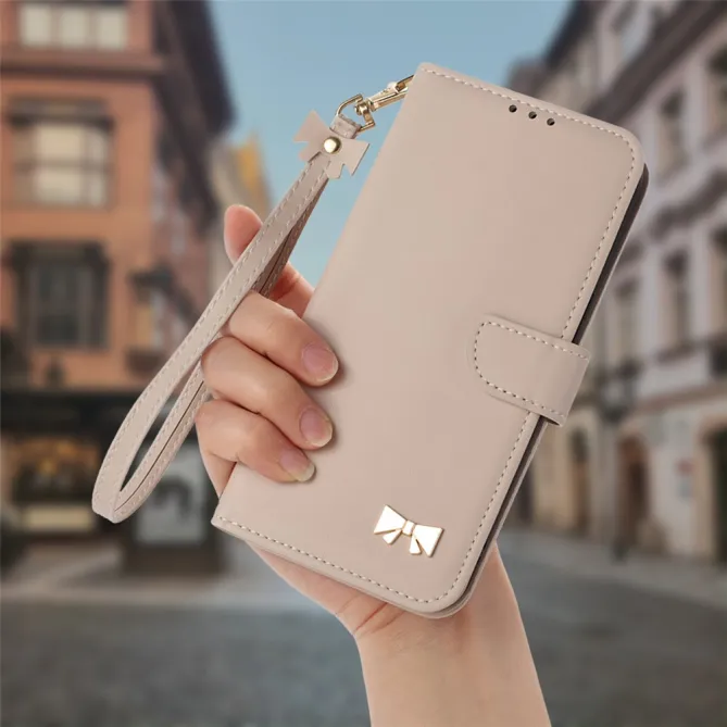 Housse Xiaomi 17T Pro Noeud Doré avec Bandoulière