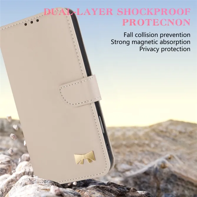 Housse Xiaomi 17T Pro Noeud Doré avec Bandoulière
