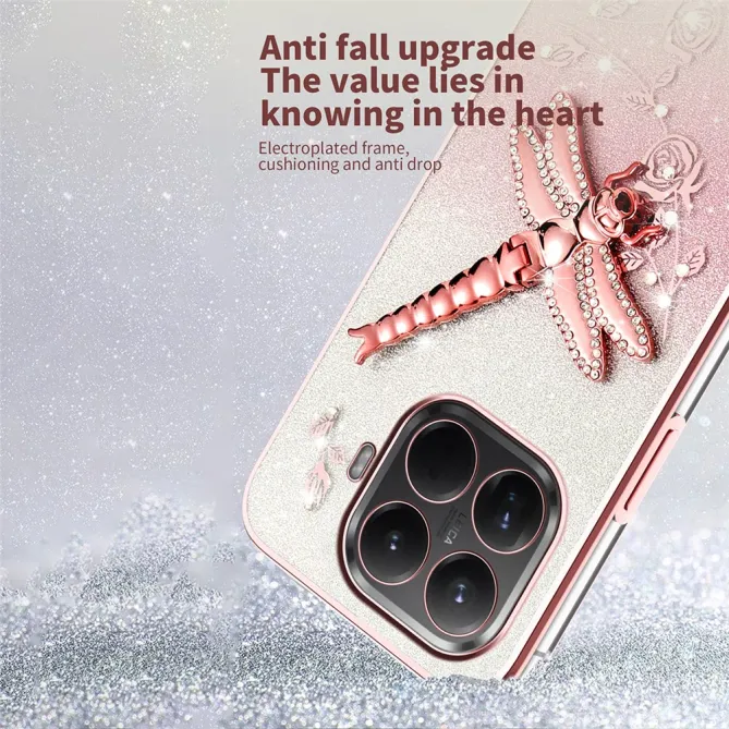 Coque Xiaomi 17T Pro Libellule Strass Support