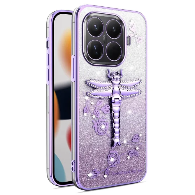 Coque Xiaomi 17T Pro Libellule Strass Support