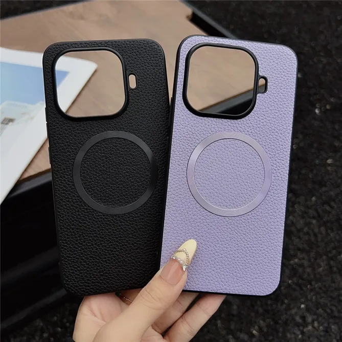 Coque Xiaomi 17T Pro Effet Cuir Grainé Magnétique