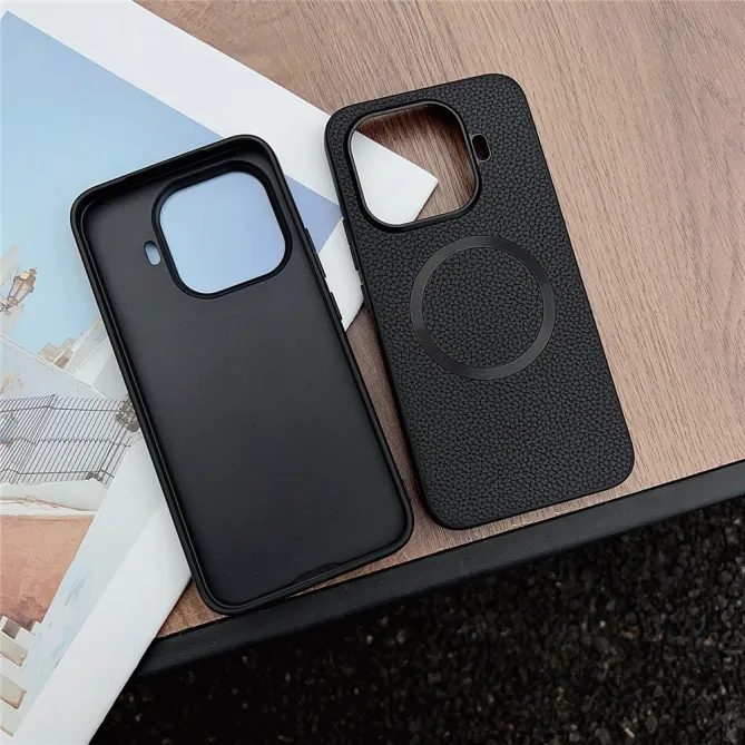 Coque Xiaomi 17T Pro Effet Cuir Grainé Magnétique