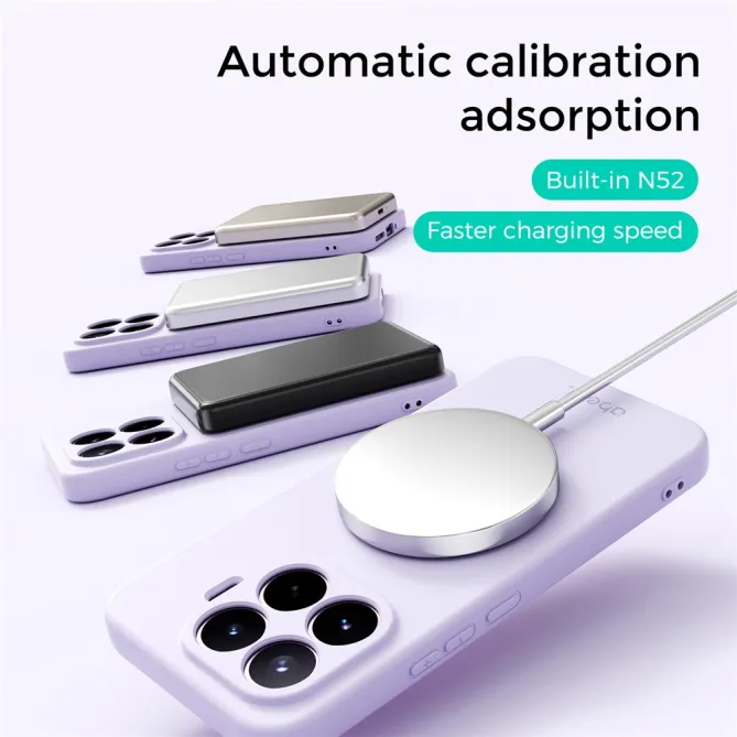 Coque Xiaomi 17T Pro Silicone Liquide Magnétique avec Support