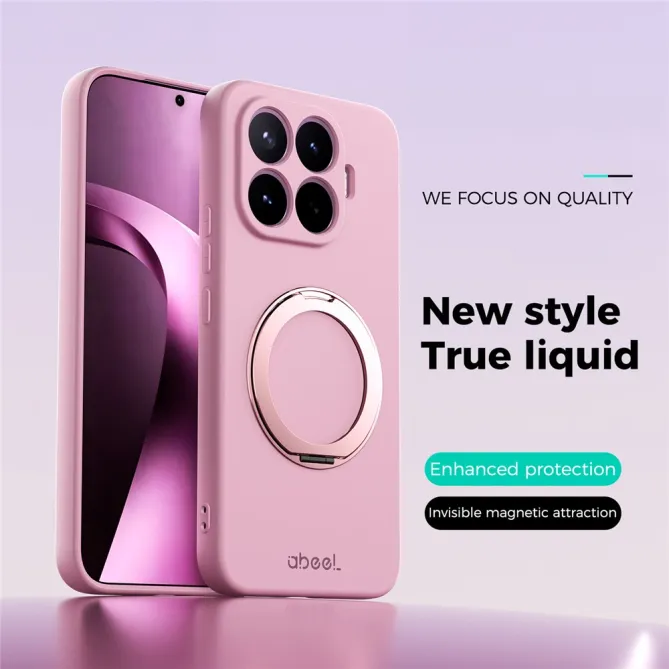 Coque Xiaomi 17T Pro Silicone Liquide Magnétique avec Support