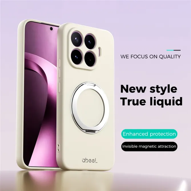 Coque Xiaomi 17T Pro Silicone Liquide Magnétique avec Support