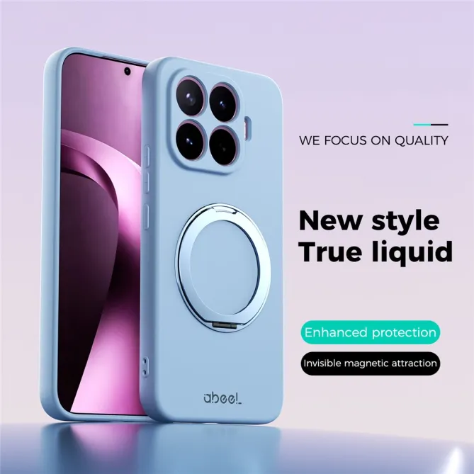 Coque Xiaomi 17T Pro Silicone Liquide Magnétique avec Support