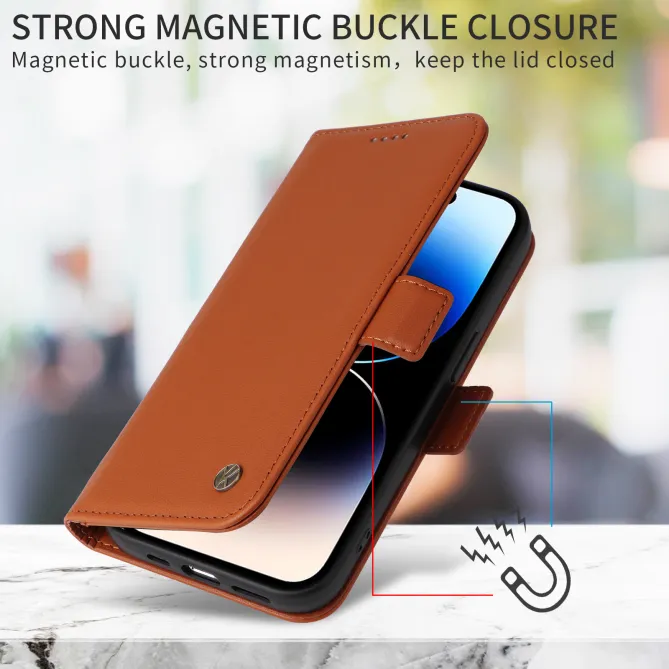Housse Xiaomi 17T Pro Effet Cuir YIKATU Porte-Cartes