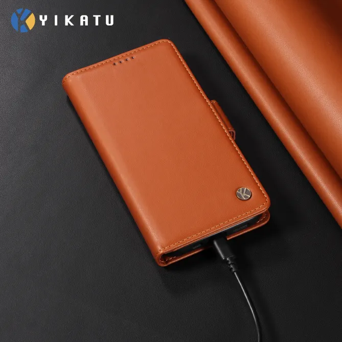 Housse Xiaomi 17T Pro Effet Cuir YIKATU Porte-Cartes