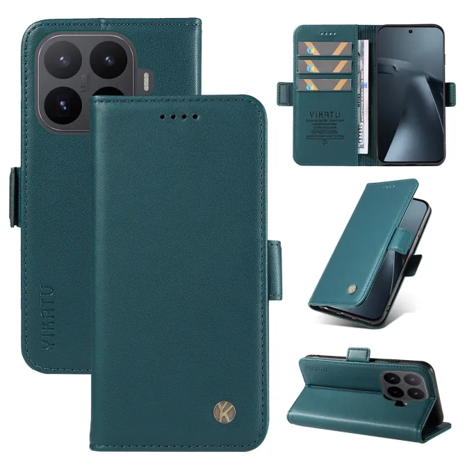 Housse Xiaomi 17T Pro Effet Cuir YIKATU Porte-Cartes