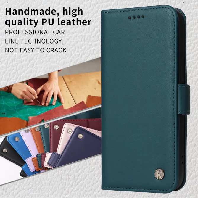 Housse Xiaomi 17T Pro Effet Cuir YIKATU Porte-Cartes