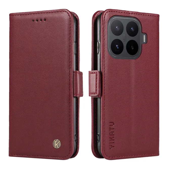 Housse Xiaomi 17T Pro Effet Cuir YIKATU Porte-Cartes