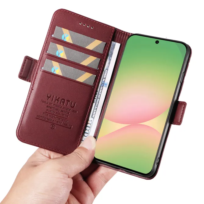 Housse Xiaomi 17T Pro Effet Cuir YIKATU Porte-Cartes