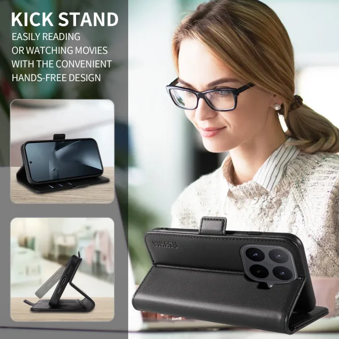 Housse Xiaomi 17T Effet Cuir YIKATU Porte-Cartes
