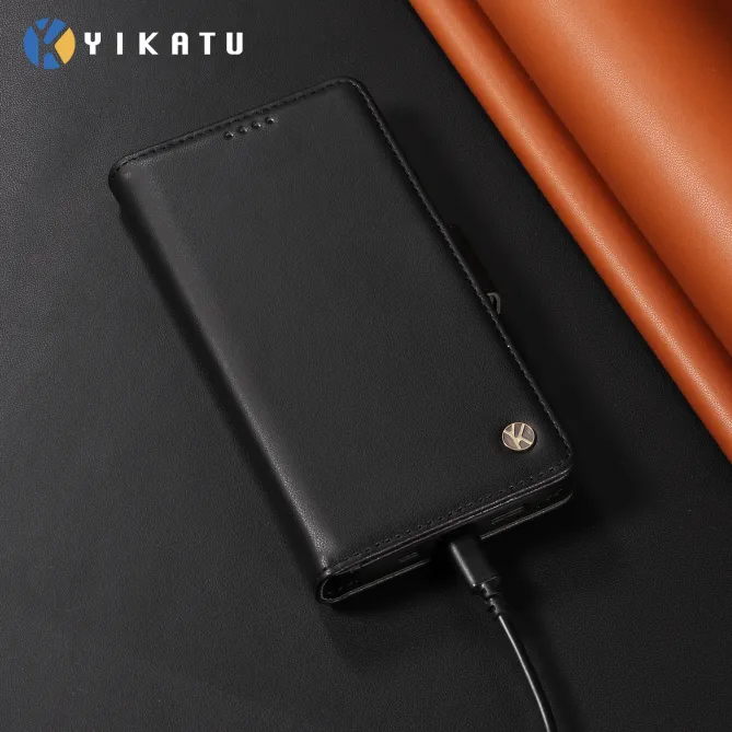 Housse Xiaomi 17T Effet Cuir YIKATU Porte-Cartes