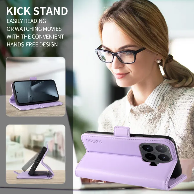 Housse Xiaomi 17T Effet Cuir YIKATU Porte-Cartes