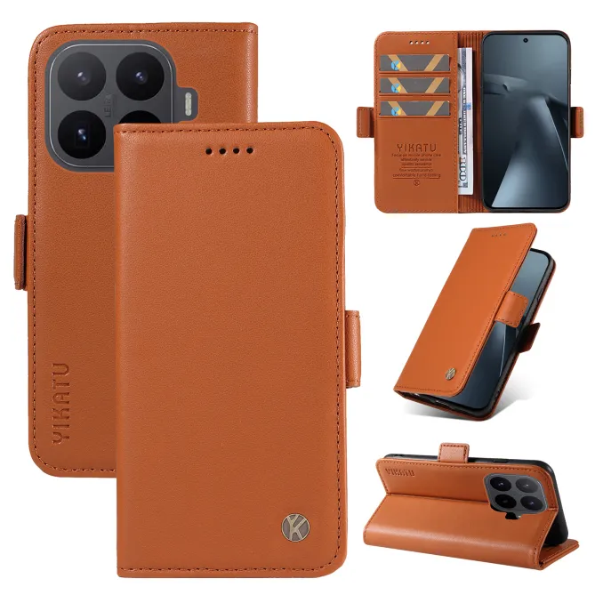 Housse Xiaomi 17T Effet Cuir YIKATU Porte-Cartes