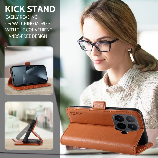 Housse Xiaomi 17T Effet Cuir YIKATU Porte-Cartes