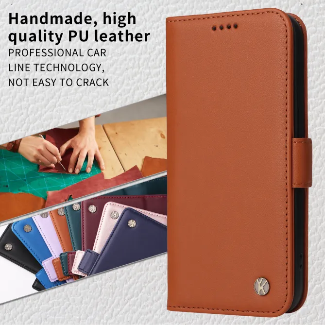 Housse Xiaomi 17T Effet Cuir YIKATU Porte-Cartes