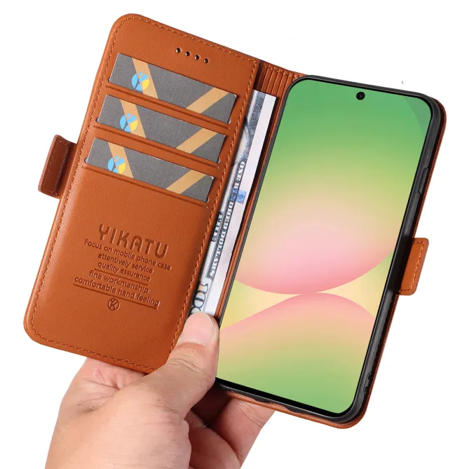 Housse Xiaomi 17T Effet Cuir YIKATU Porte-Cartes