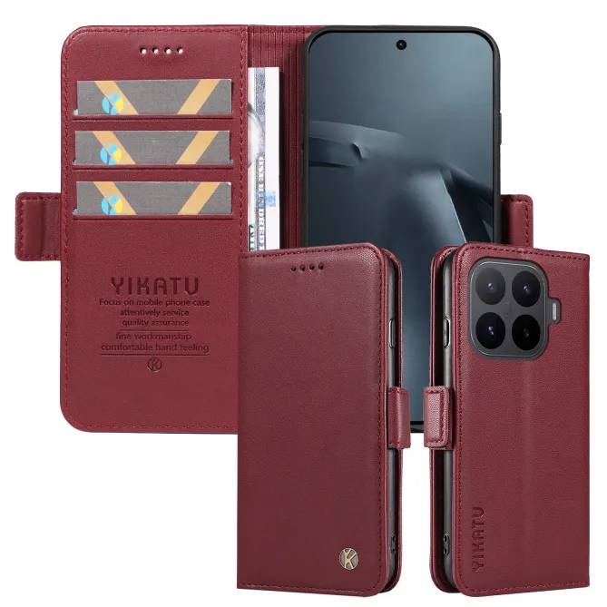 Housse Xiaomi 17T Effet Cuir YIKATU Porte-Cartes