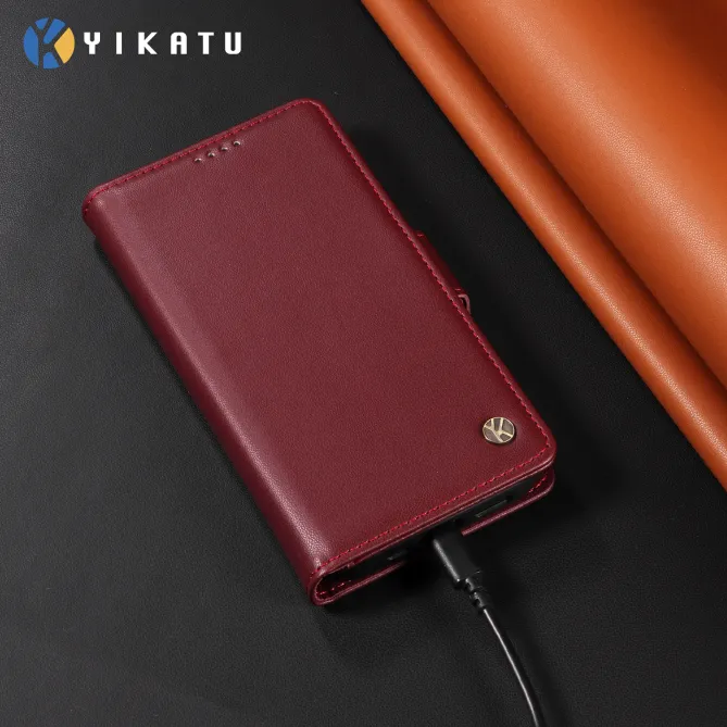 Housse Xiaomi 17T Effet Cuir YIKATU Porte-Cartes