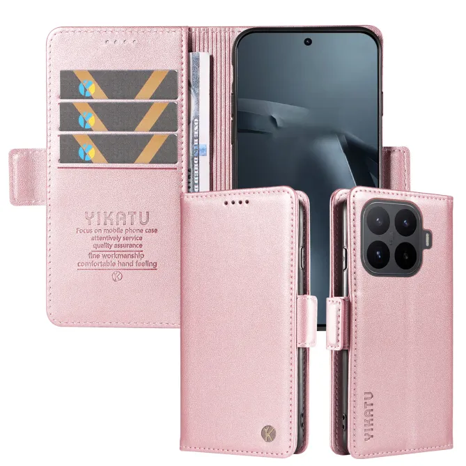 Housse Xiaomi 17T Effet Cuir YIKATU Porte-Cartes