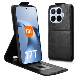 Housse Xiaomi 17T Effet Cuir Clapet Vertical avec Porte-Cartes
