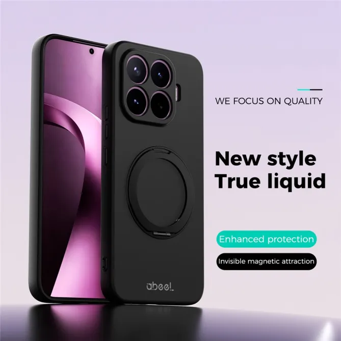 Coque Xiaomi 17T Silicone Liquide Magnétique avec Support