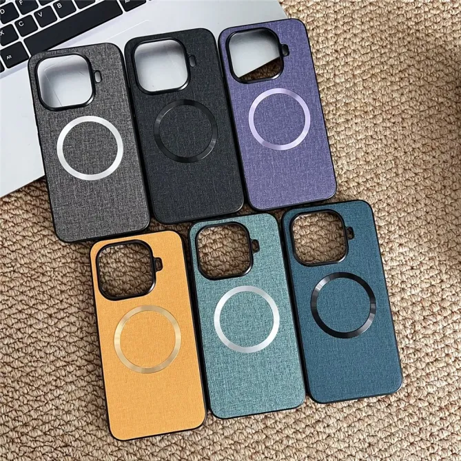 Coque Xiaomi 17T Texture Tissu Magnétique