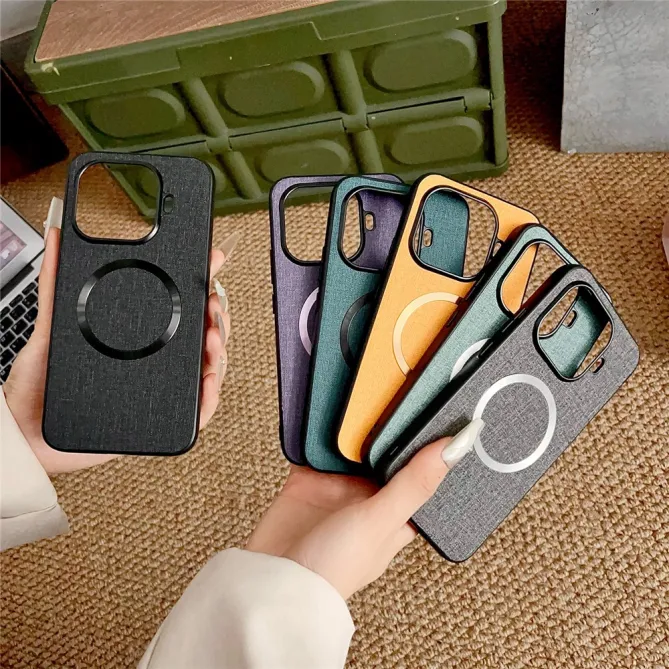 Coque Xiaomi 17T Texture Tissu Magnétique