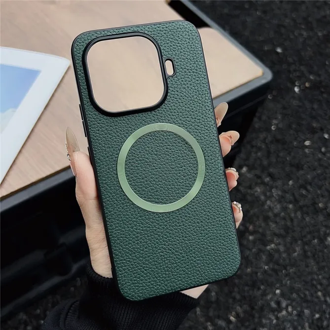 Coque Xiaomi 17T Effet Cuir Grainé Magnétique