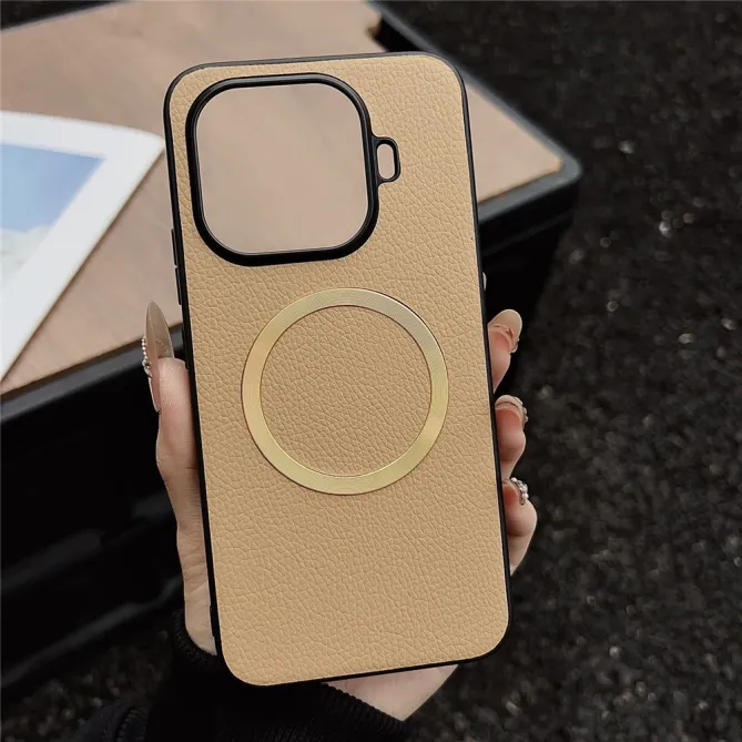 Coque Xiaomi 17T Effet Cuir Grainé Magnétique
