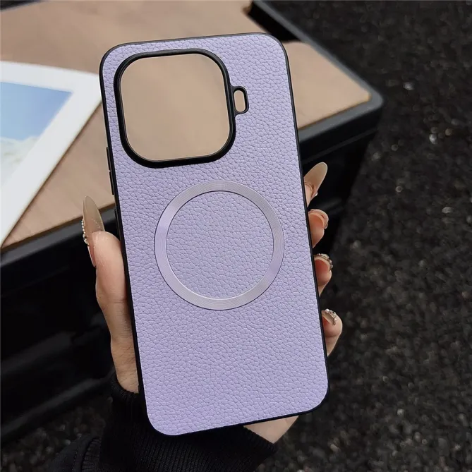 Coque Xiaomi 17T Effet Cuir Grainé Magnétique