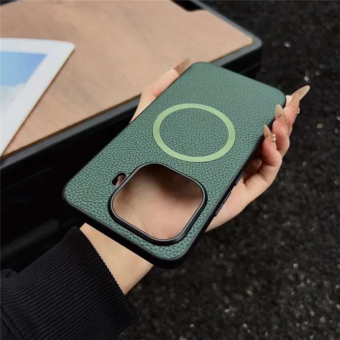 Coque Xiaomi 17T Effet Cuir Grainé Magnétique
