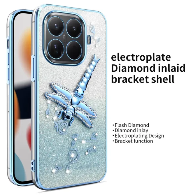 Coque Xiaomi 17T Libellule Strass Support