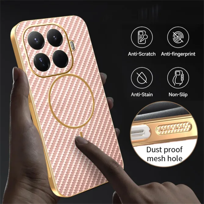 Coque Xiaomi 17T Magnétique Texture Carbone