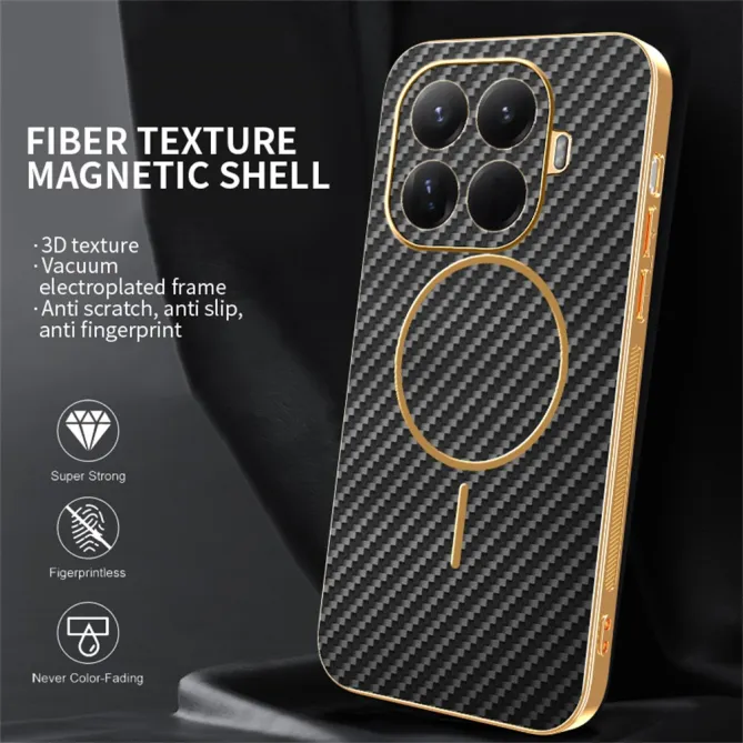 Coque Xiaomi 17T Magnétique Texture Carbone