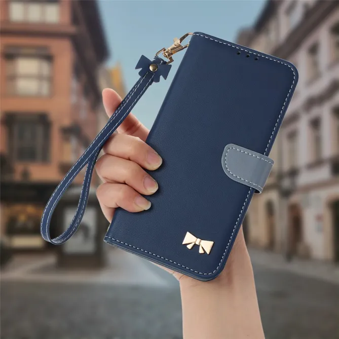 Housse Xiaomi 17T Noeud Doré avec Bandoulière
