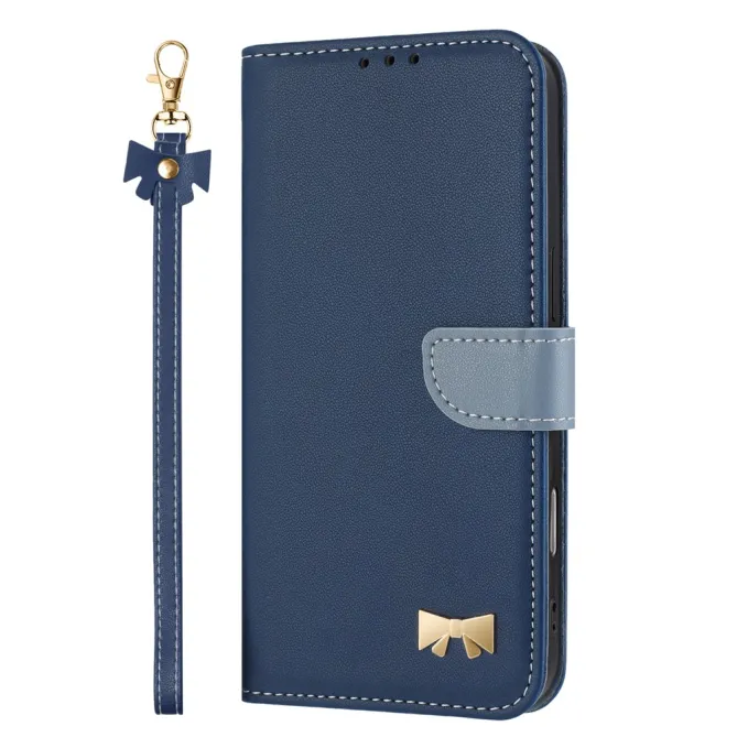 Housse Xiaomi 17T Noeud Doré avec Bandoulière