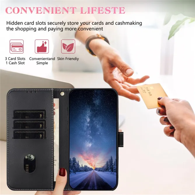 Housse Xiaomi 17T Noeud Doré avec Bandoulière