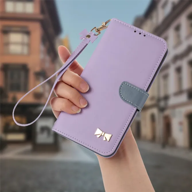 Housse Xiaomi 17T Noeud Doré avec Bandoulière